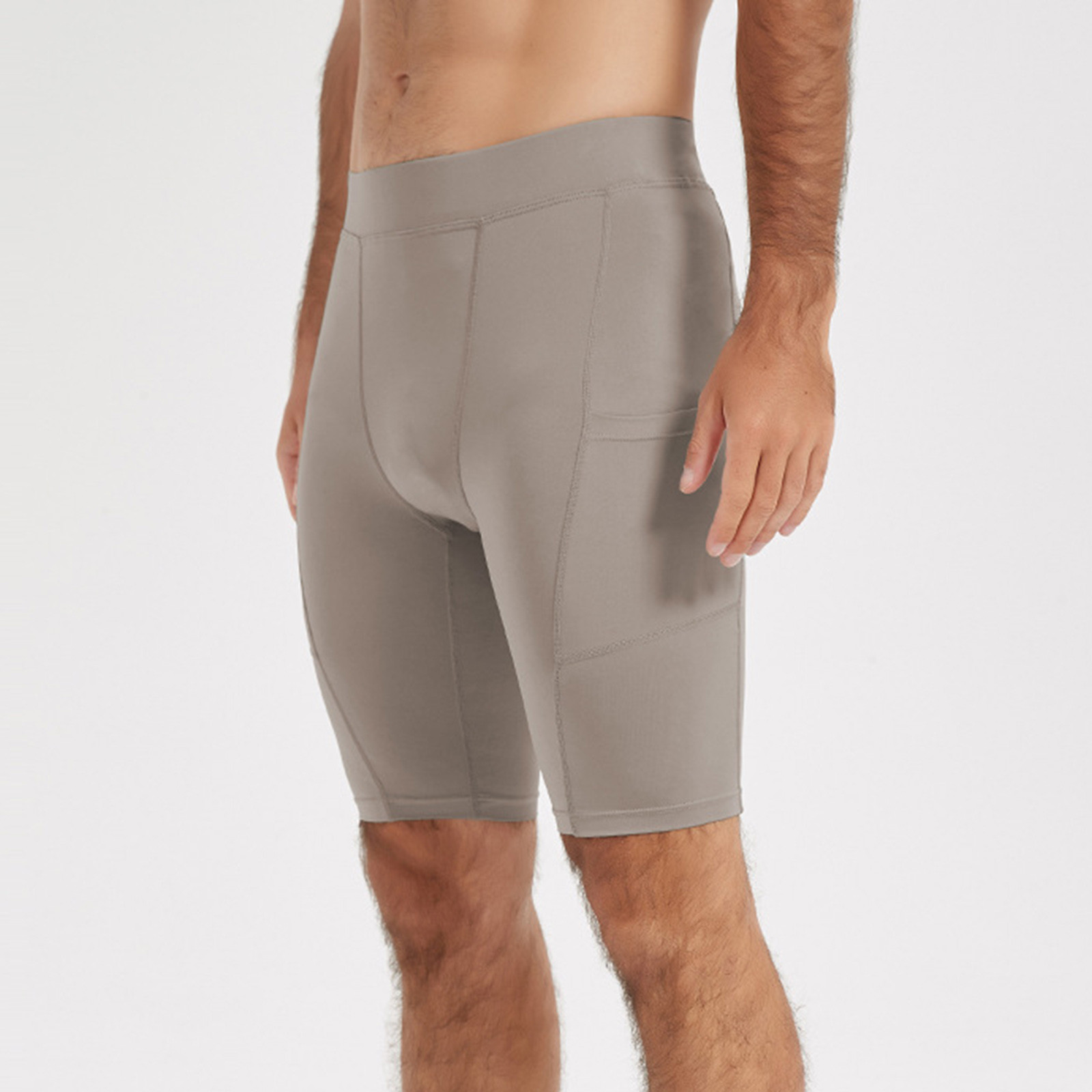 thumbnail image 2 of Pantalones cortos de compresión para hombre, prenda interior deportiva, mallas de entrenamiento para correr, tejido elástico de secado rápido para baloncesto/fútbol (M-XXXL), 2 of 5